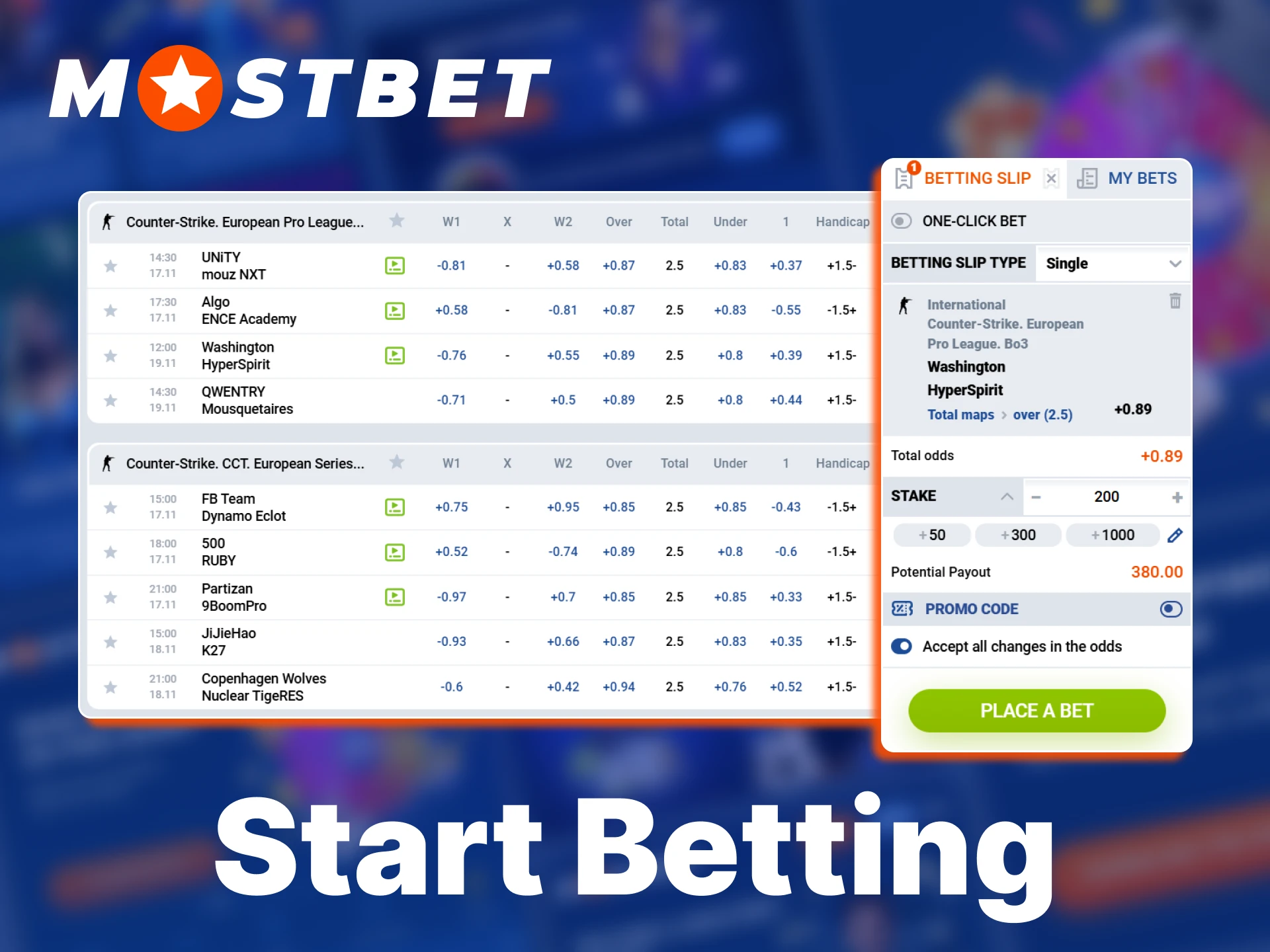 New Bangladesh users can start CS2 wagering easily at Mostbet.