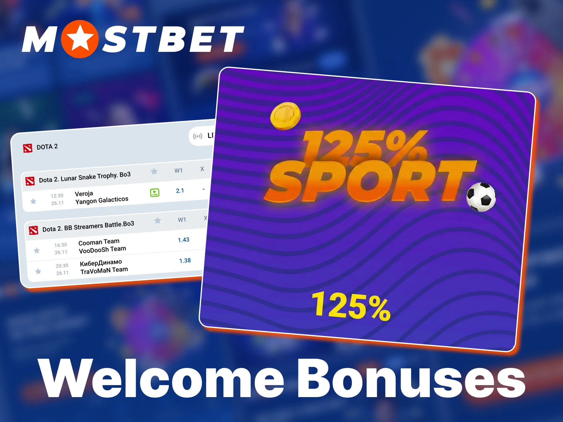 Attractive Dota 2 welcome bonuses are offered by Mostbet for locals.