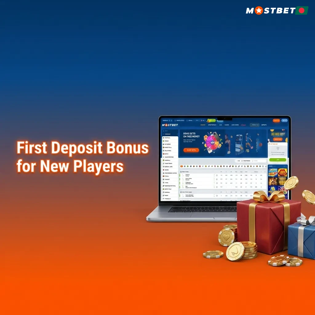 New player welcome bonus showing 125% match up to 25,000 BDT plus 250 free spins on first deposit