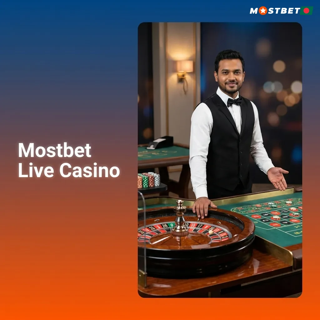 Professional dealer at live casino table streaming blackjack game with cards and chips visible on green felt