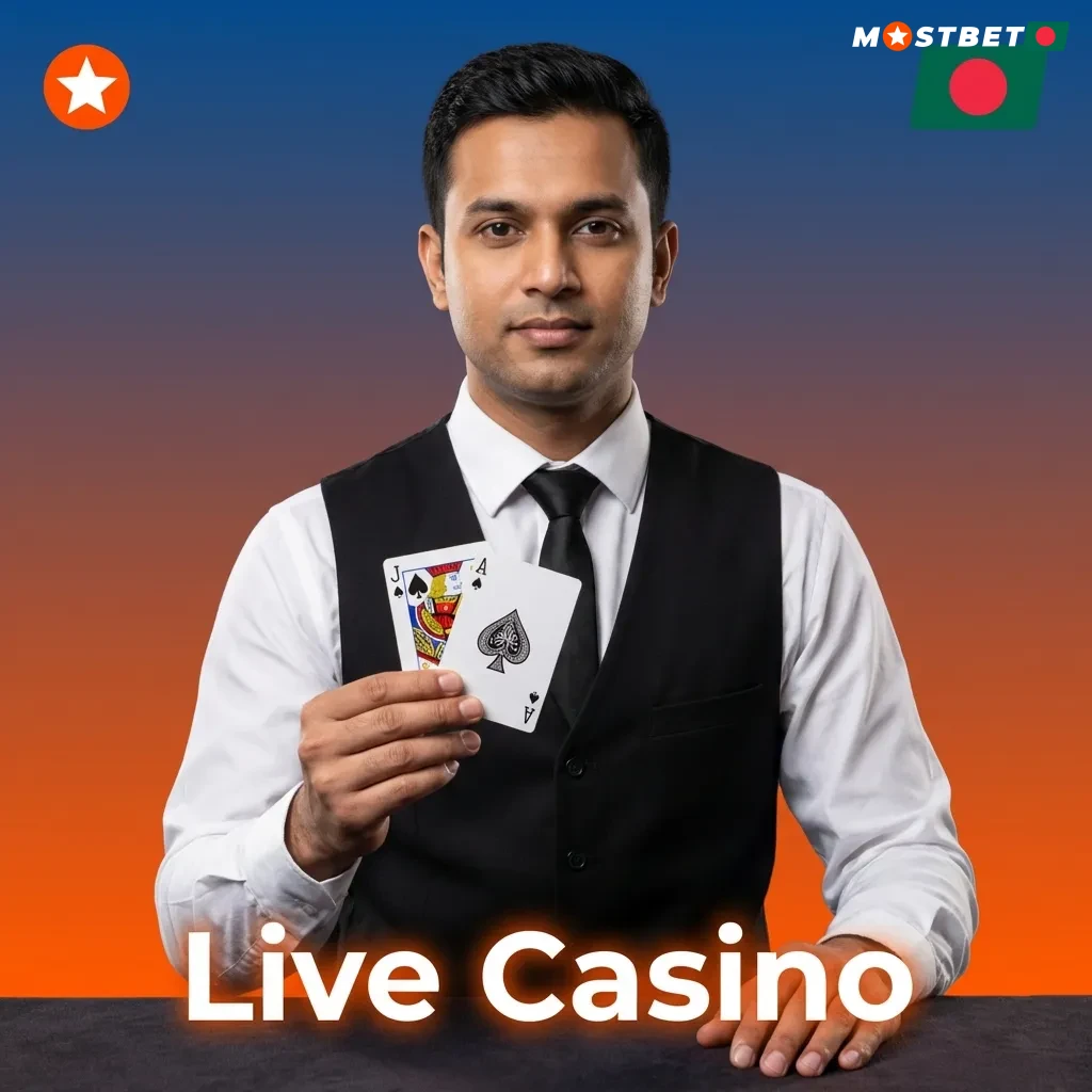 Professional dealer at live casino table streaming in HD with roulette wheel and cards visible