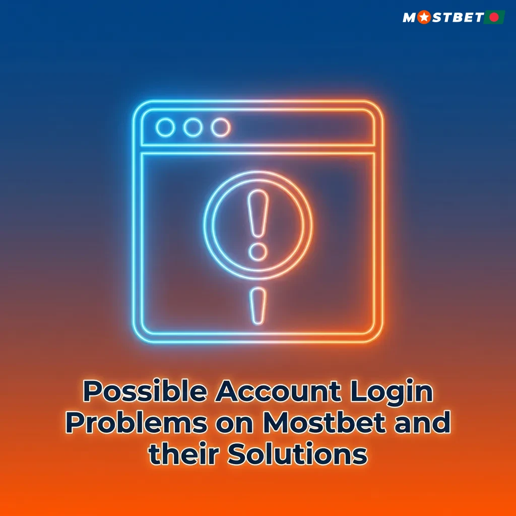 Troubleshooting table showing common Mostbet login problems like incorrect password, locked account, and their step-by-step solutions