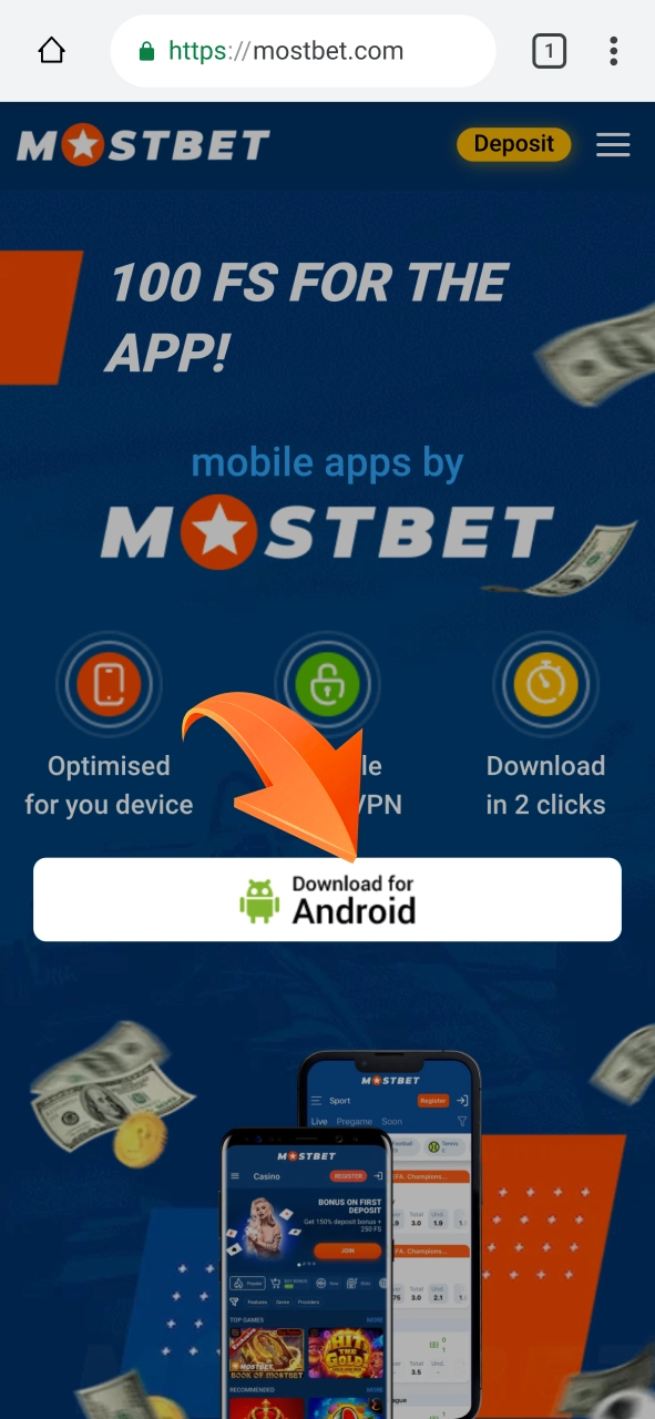 Get android APK on Mostbet and start downloading the file in seconds.