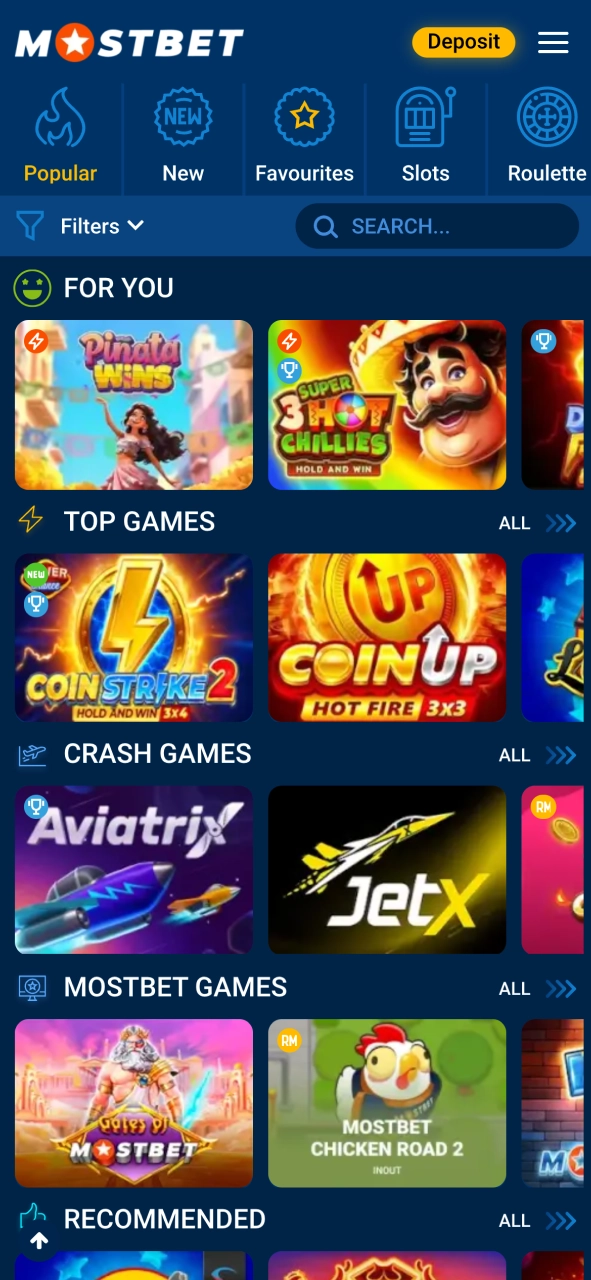 Enjoy casino features on Mostbet app and access everything instantly.
